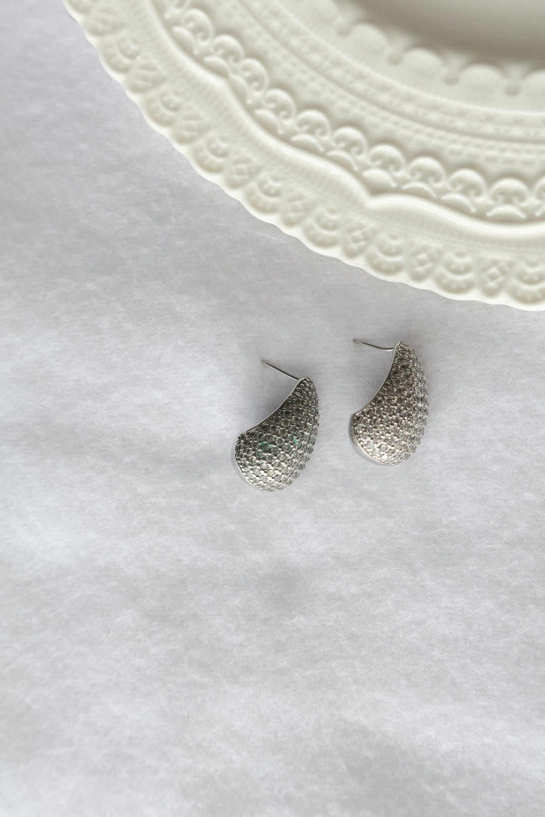 ARETES BOTEGA ZIRCONES PLATA