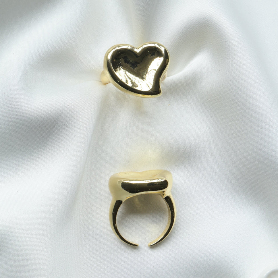 ANILLOS DOR /PLA CORAZON